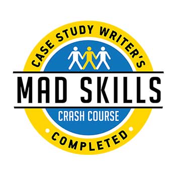 Badge: Case Study Writer's Mad Skills Completed